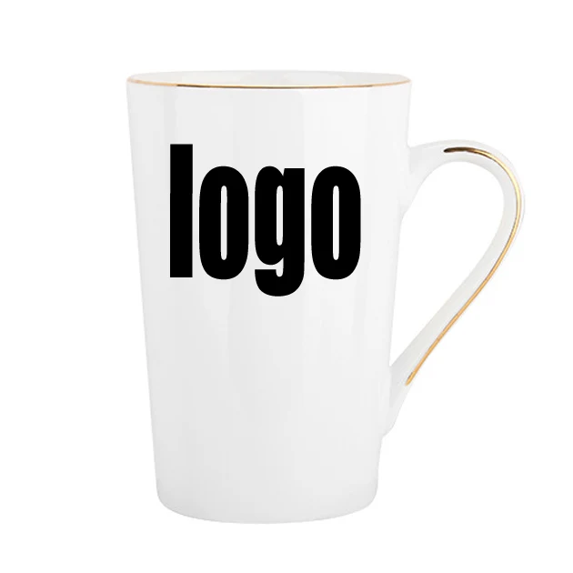 Creative Gold Line Couple Ceramic Bone China Mug 1