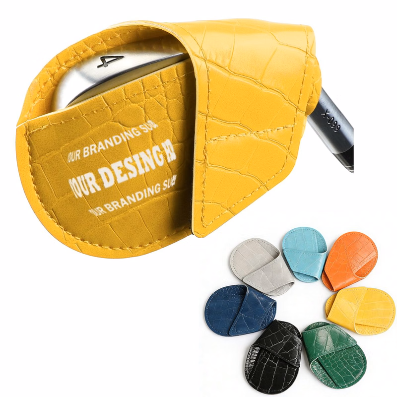 Crocodile Texture Pu Golf Iron Head Cover
