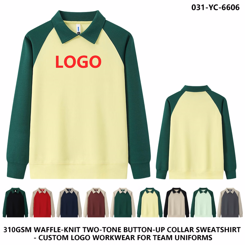 Personalized Logo Pineapple Grid Color Block Sweatshirt ?C Polo Collar
