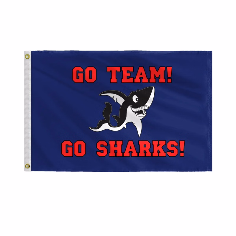 Shark Mascot Flags