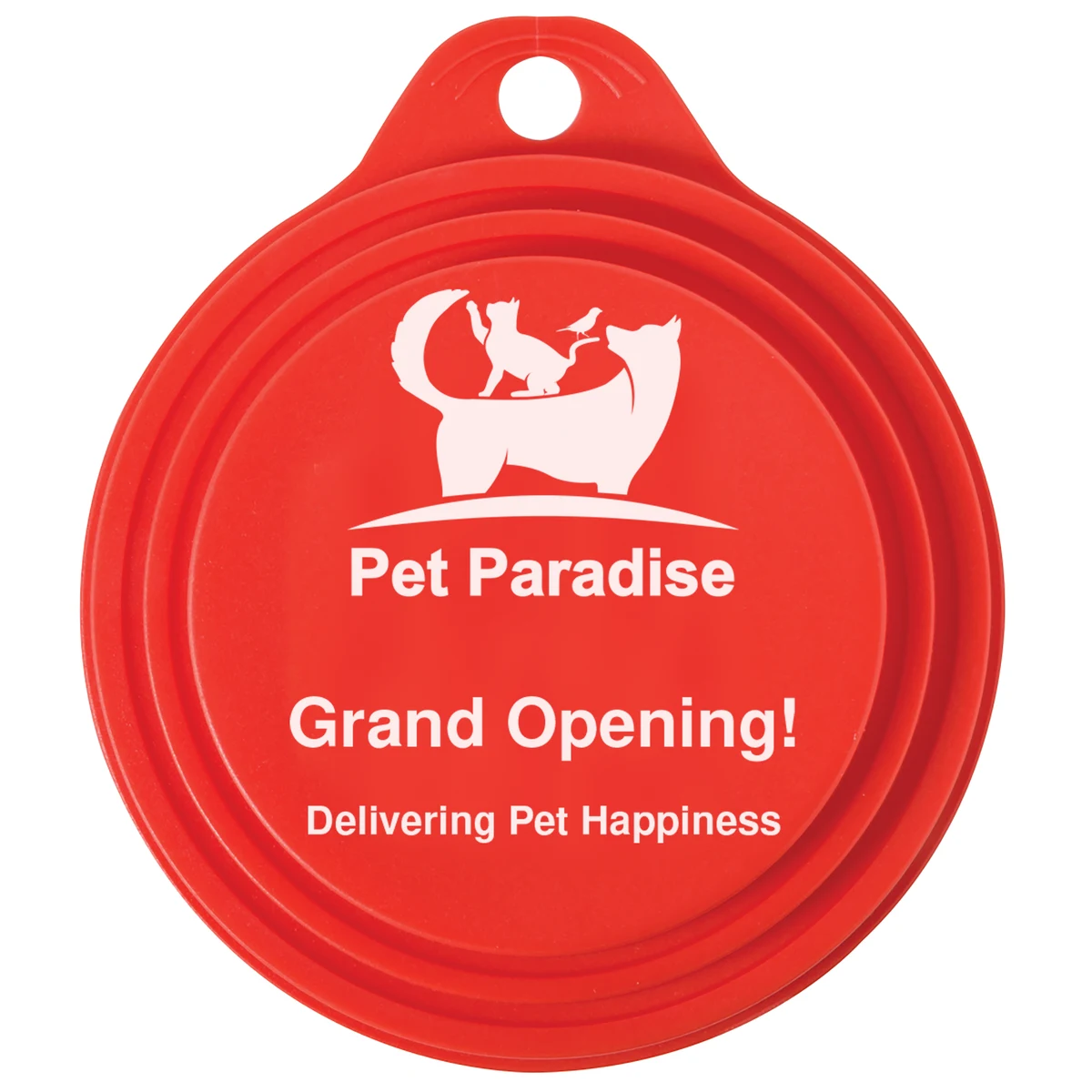 Red Pet Canned Food Lid (3.375" x 0.5") 1