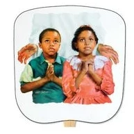 In Jesus Name Stock Religious & Inspirational Fan 1