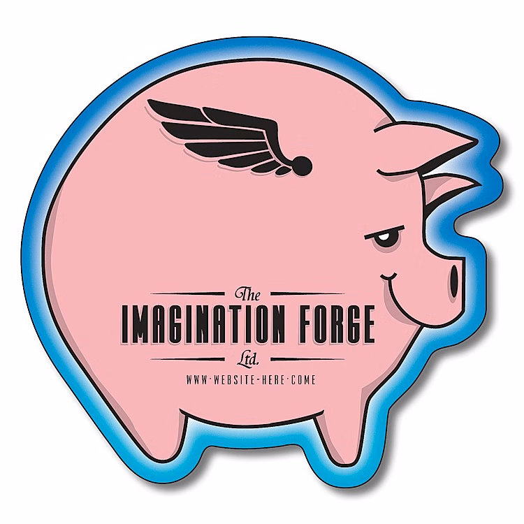 Magnet - Pig Shape (2.9375x2.75) - 20 mil.