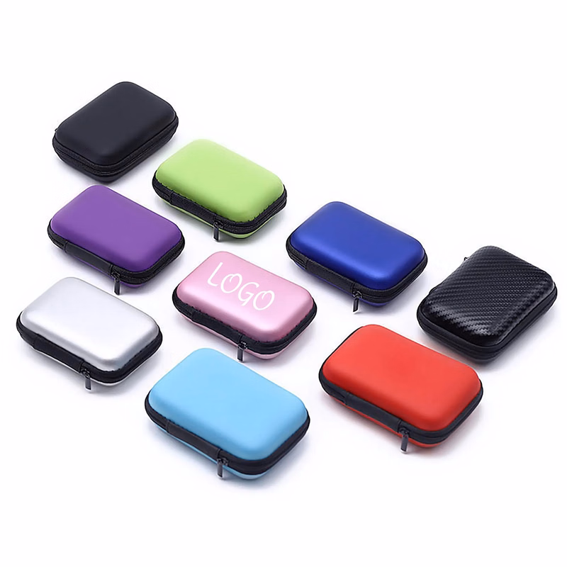 Square Shell Eva Zipper Earphone Case