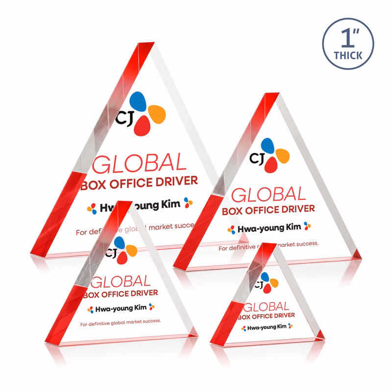 Spartan Triangle VividPrint™ Award - Red