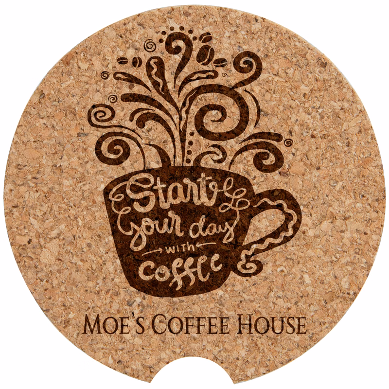 2 1/2" Cork Car Coaster