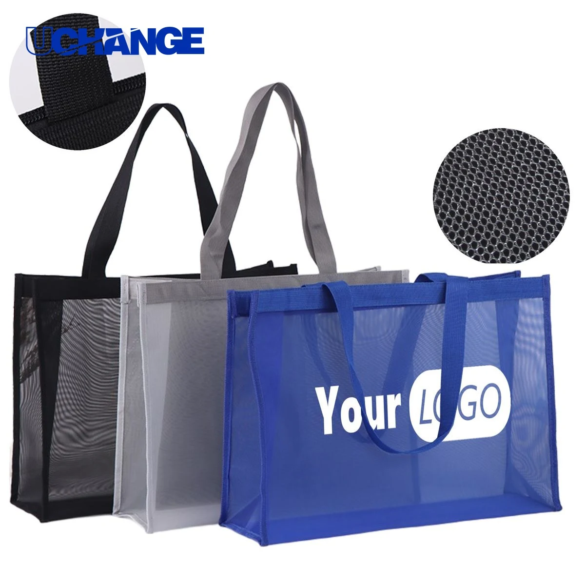 Breathable Mesh Shopping Tote Bag Organizer 1