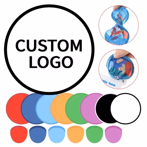 Custom 9.8 Foldable Flying Disc Fan with Carry Bag — Polyester Cooling Sports Promo