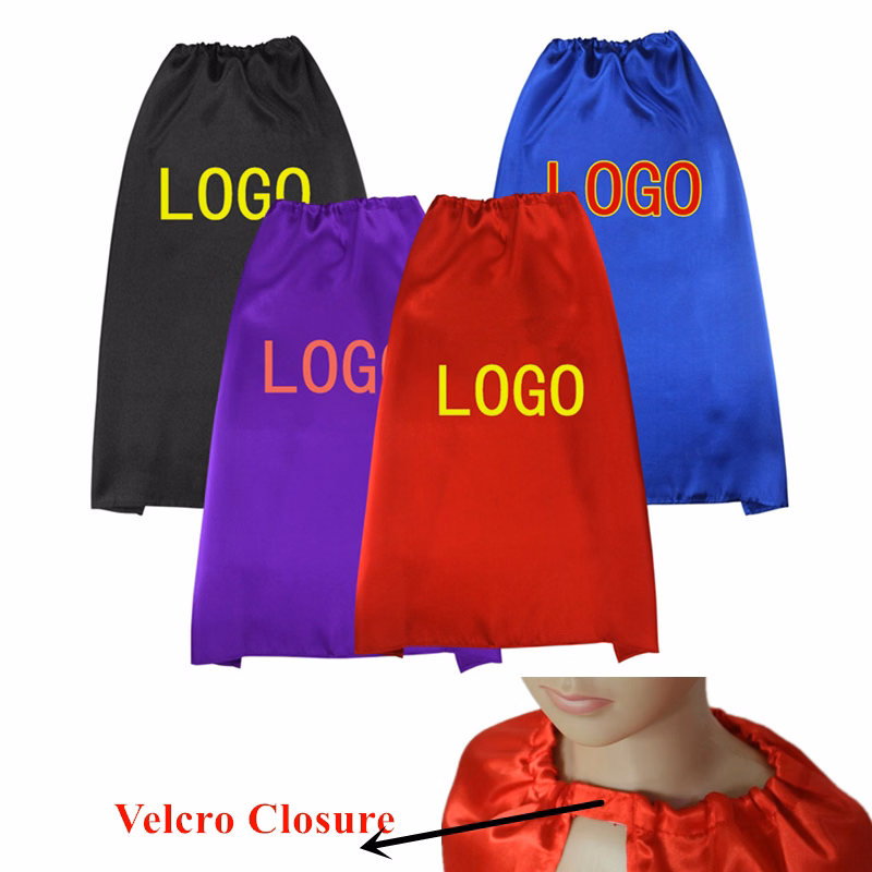 Youth superhero cape with velcro closure