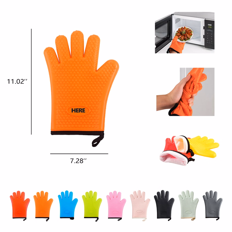 Heat Resistant Silicone Oven Gloves MOQ 50