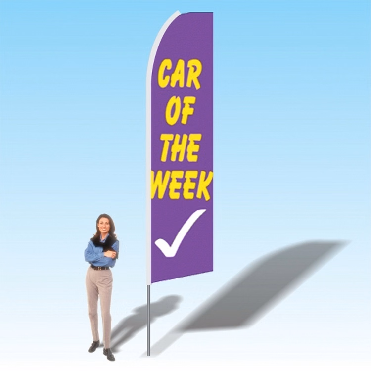15FT Car of the Week Advertising Banner Flag