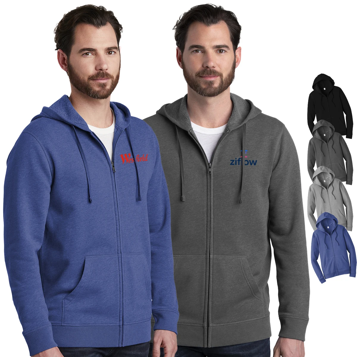 Alternative Indy Blended Fleece Zip Hoodie 1