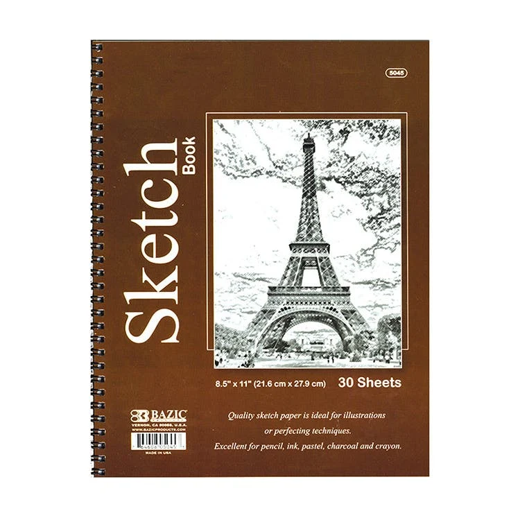 Spiral Bound Sketch Books - 30 Sheets 8.5" x 11" 1