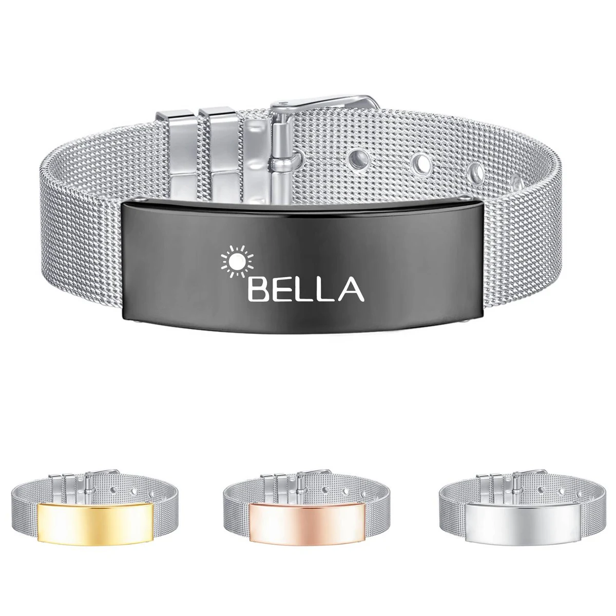 Retro adjustable stainless steel bracelet 1