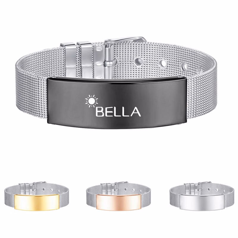 Retro adjustable stainless steel bracelet