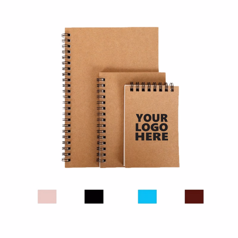 A7 Lined Spiral Bound Pocket Notebook