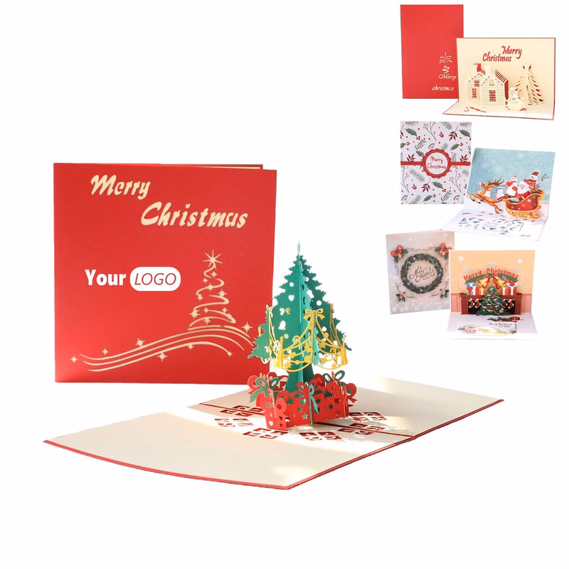 Personalized Festive Pop-Up Greeting Card