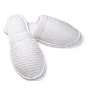 Unisex OSFA Closed Toe Waffle EVA Sole Slippers (Overseas - Embroidered) 1