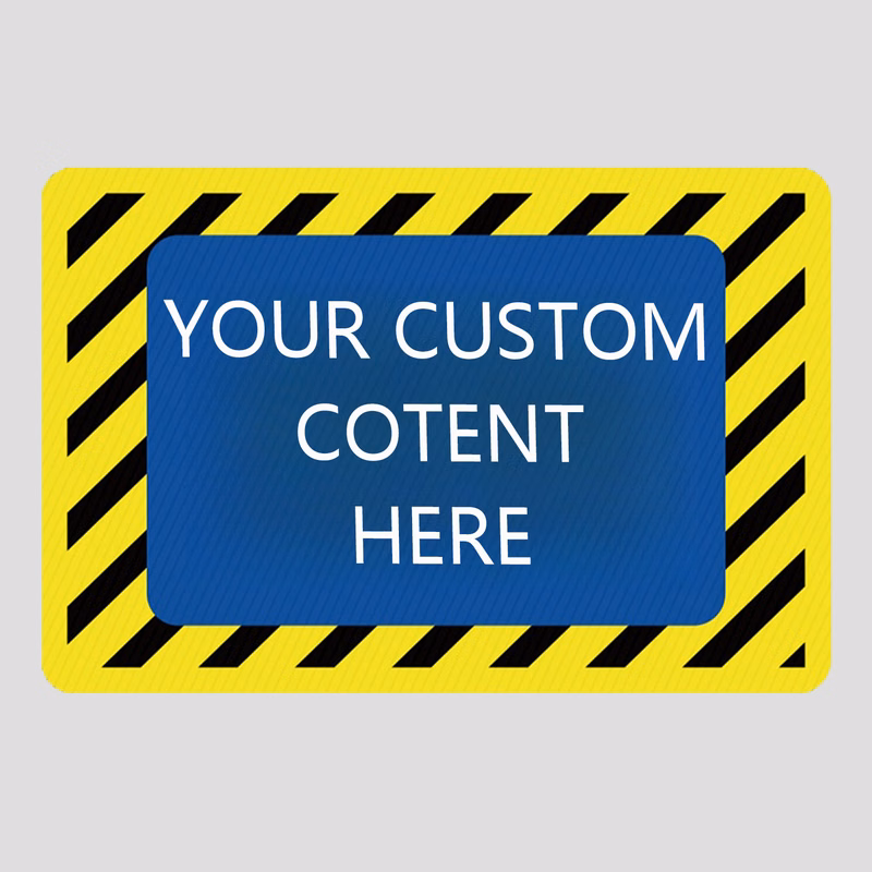 Pvc Road Workshop Factory Warehouse Security Warning Sign