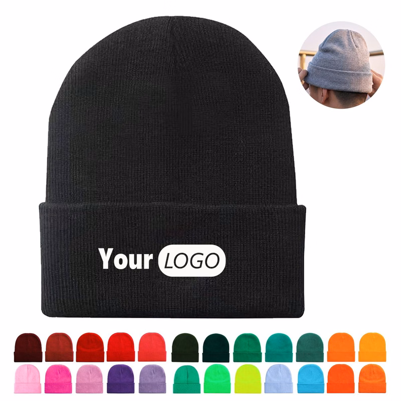 Stretchy Knit Beanie For Winter Head Warmth