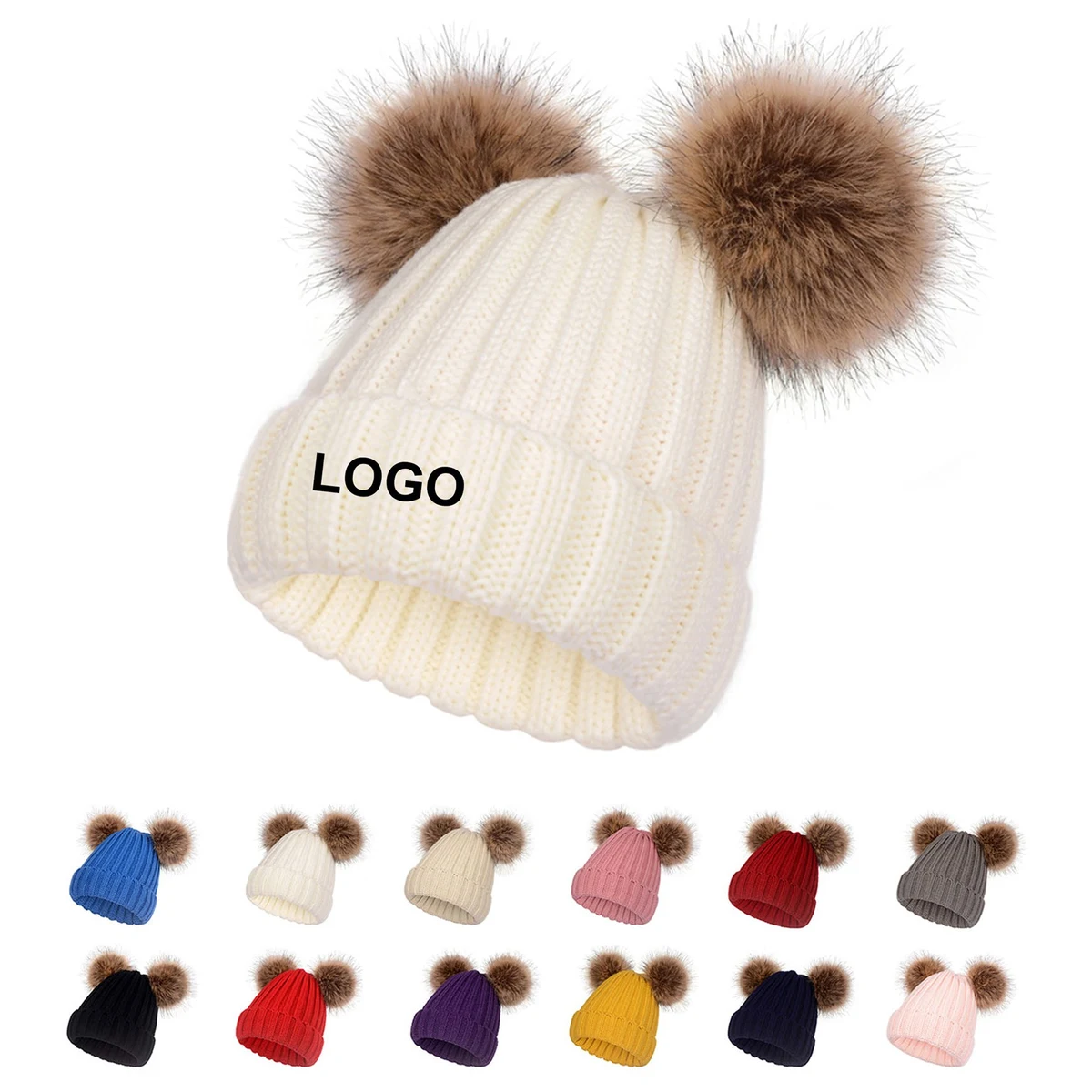 Winter Beanie Cap With Pom Pom 1