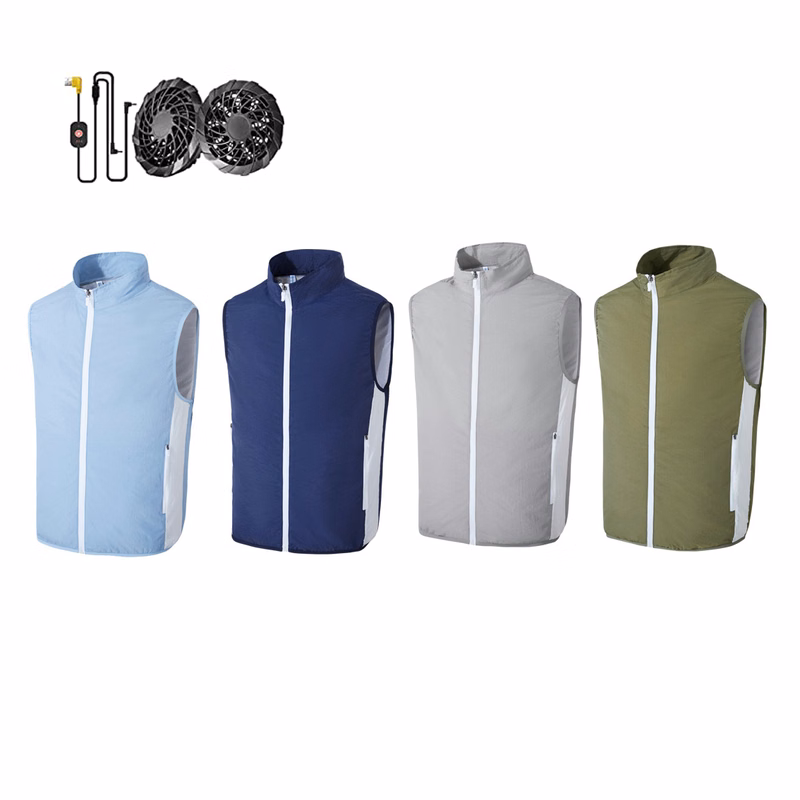 Wear-resistant Cooling Vest With Fan Outside