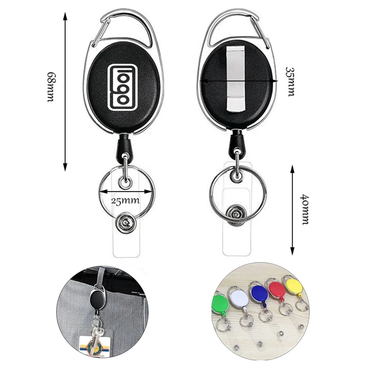 Retractable Badge Reel Key Chain 1