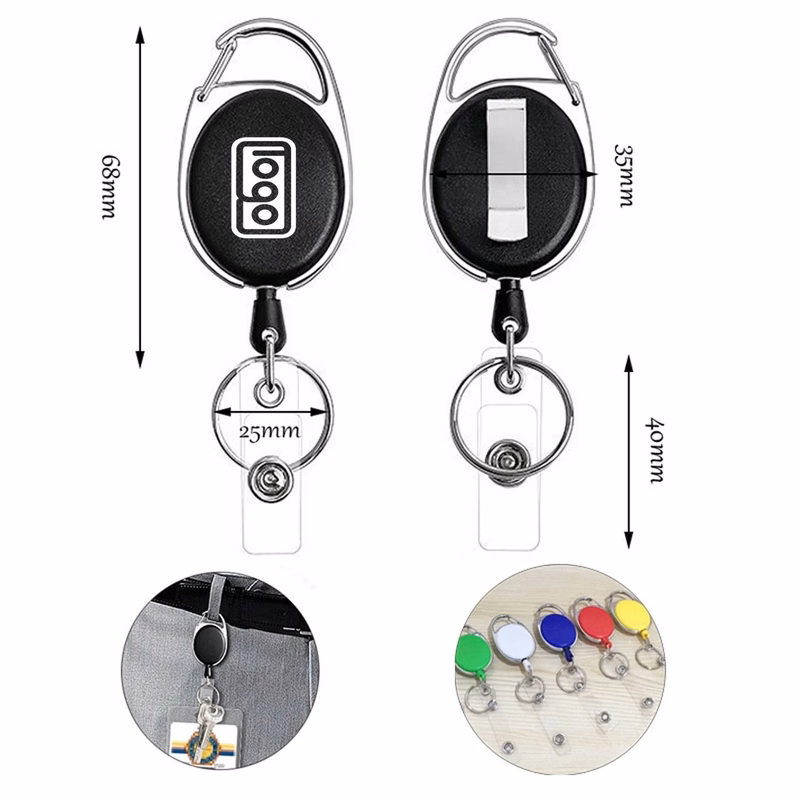 Retractable Badge Reel Key Chain