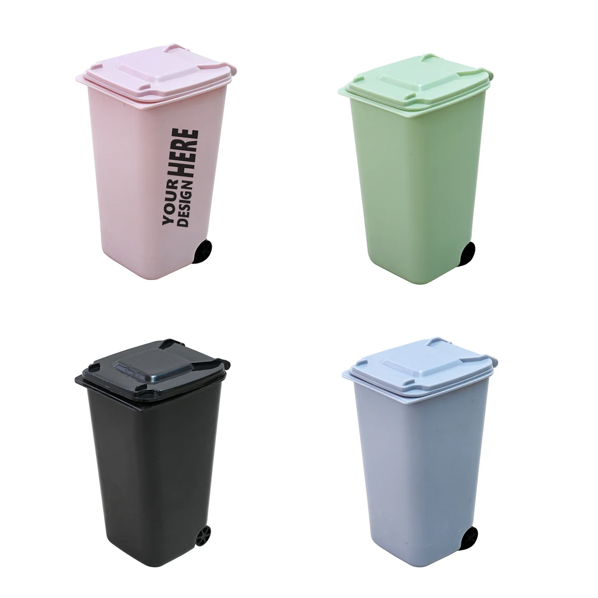 Desktop Mini Trash Bin Pencil Holder 1