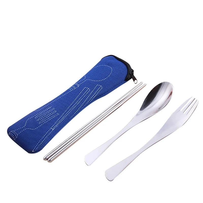 3 Pieces Cutlery Set with Neoprene Case 1