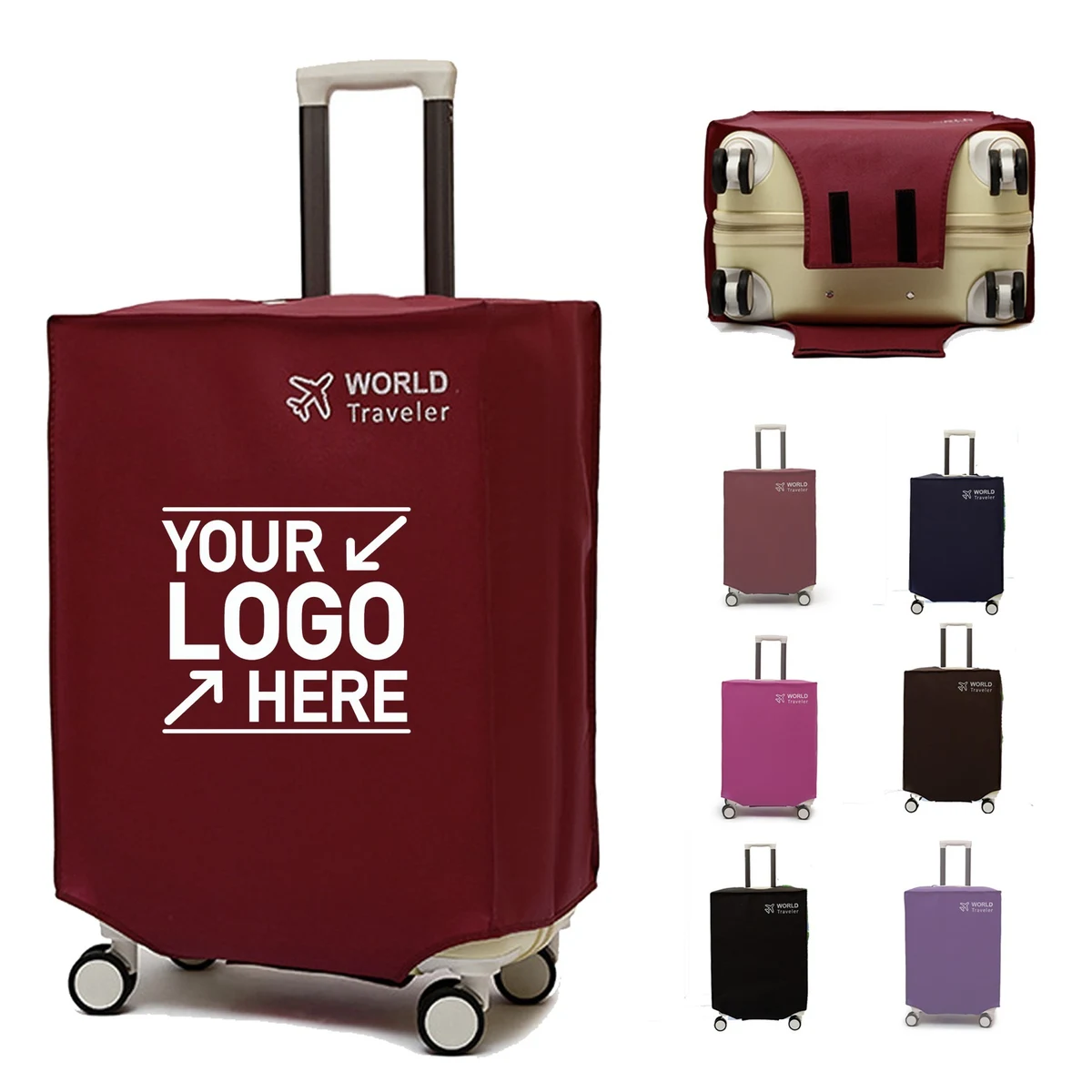 Zippered Clear PVC Suitcase Cover 1