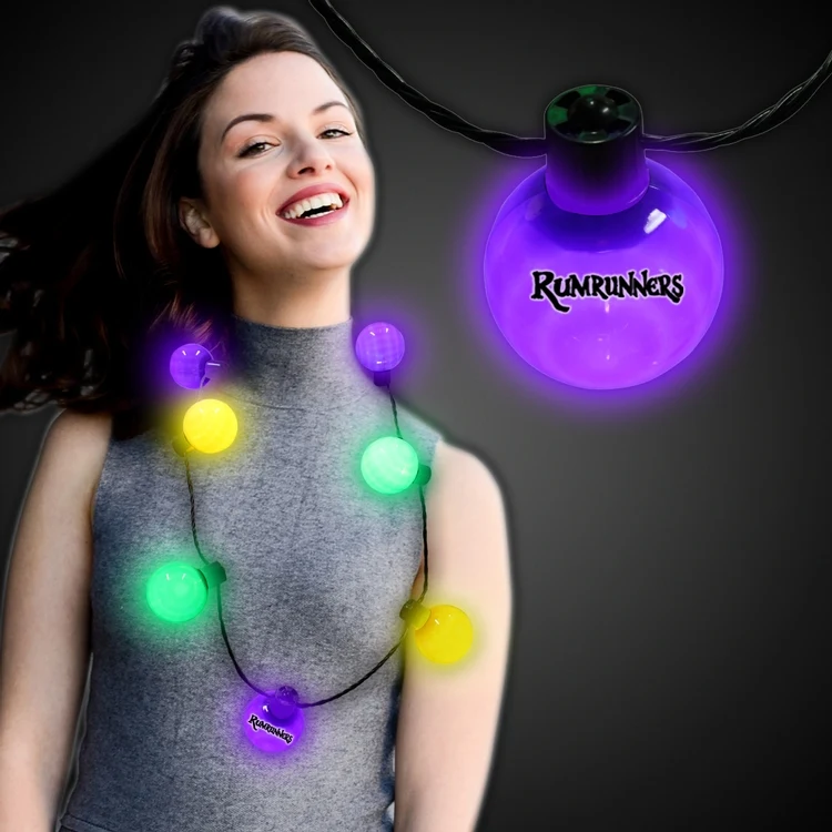 Mardi Gras LED Ball Necklace 1