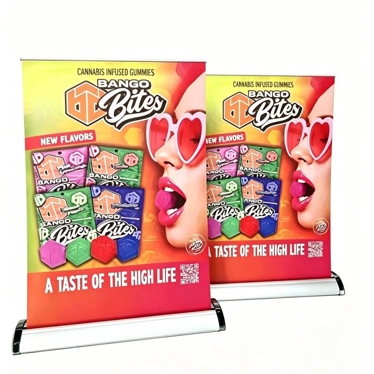 Imprinted Retractable Tabletop Banners (A4) 1