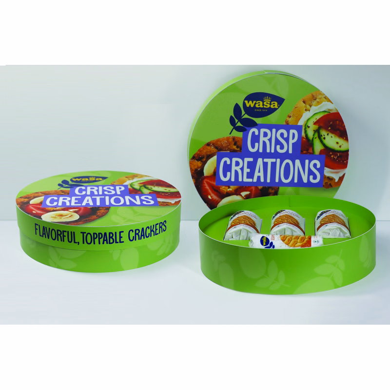 Custom Printed Full Color Round Luxury Gift Box - Custom-Sized