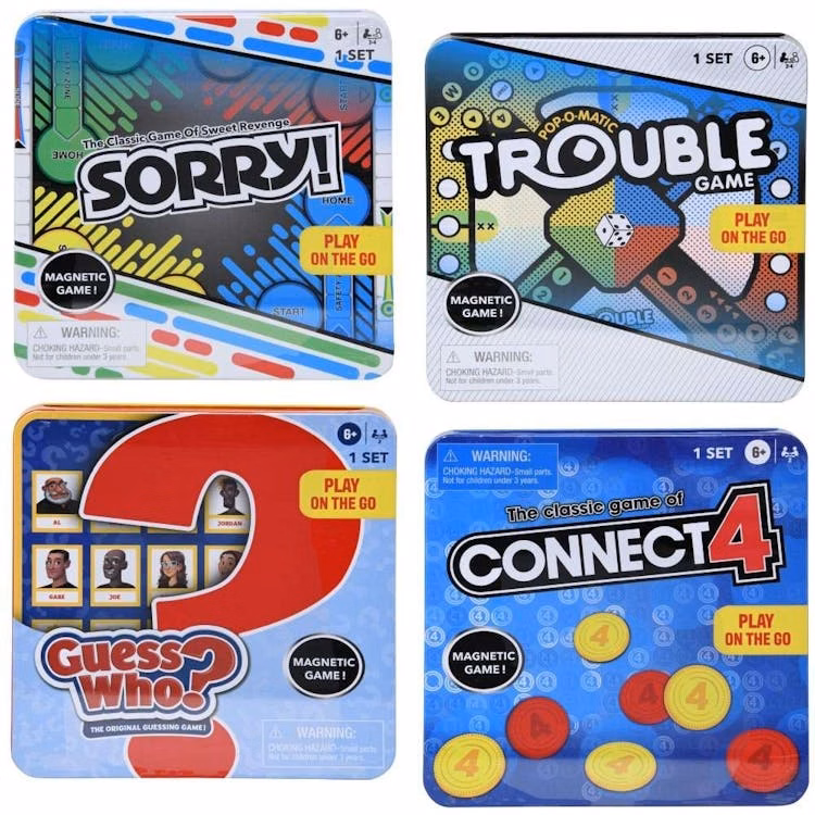 Hasbro Tin Games - Sorry Guess Who Connect Four Trouble