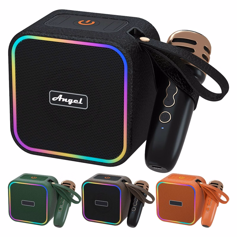Mini Wireless Karaoke Speaker w/ Microphones