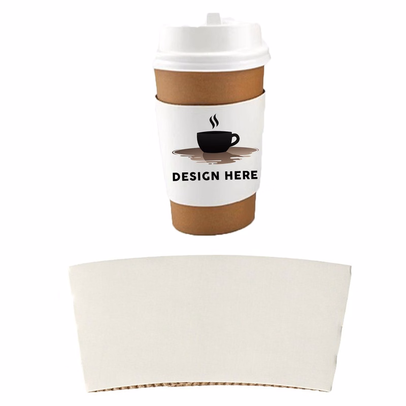 White Coffee Cup Grip Clutc