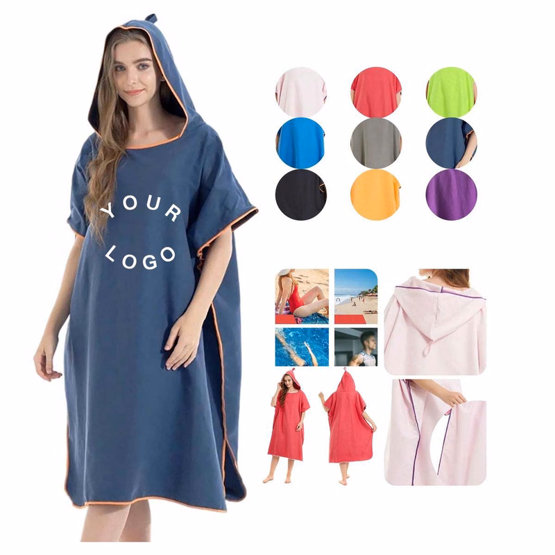 Microfiber Adult Poncho with Quick Dry Fabric