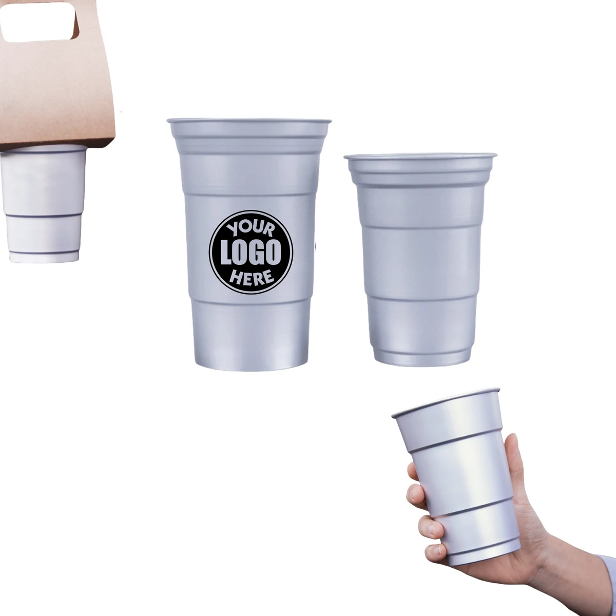 Metal Cups Reusable Aluminum Drinking 1