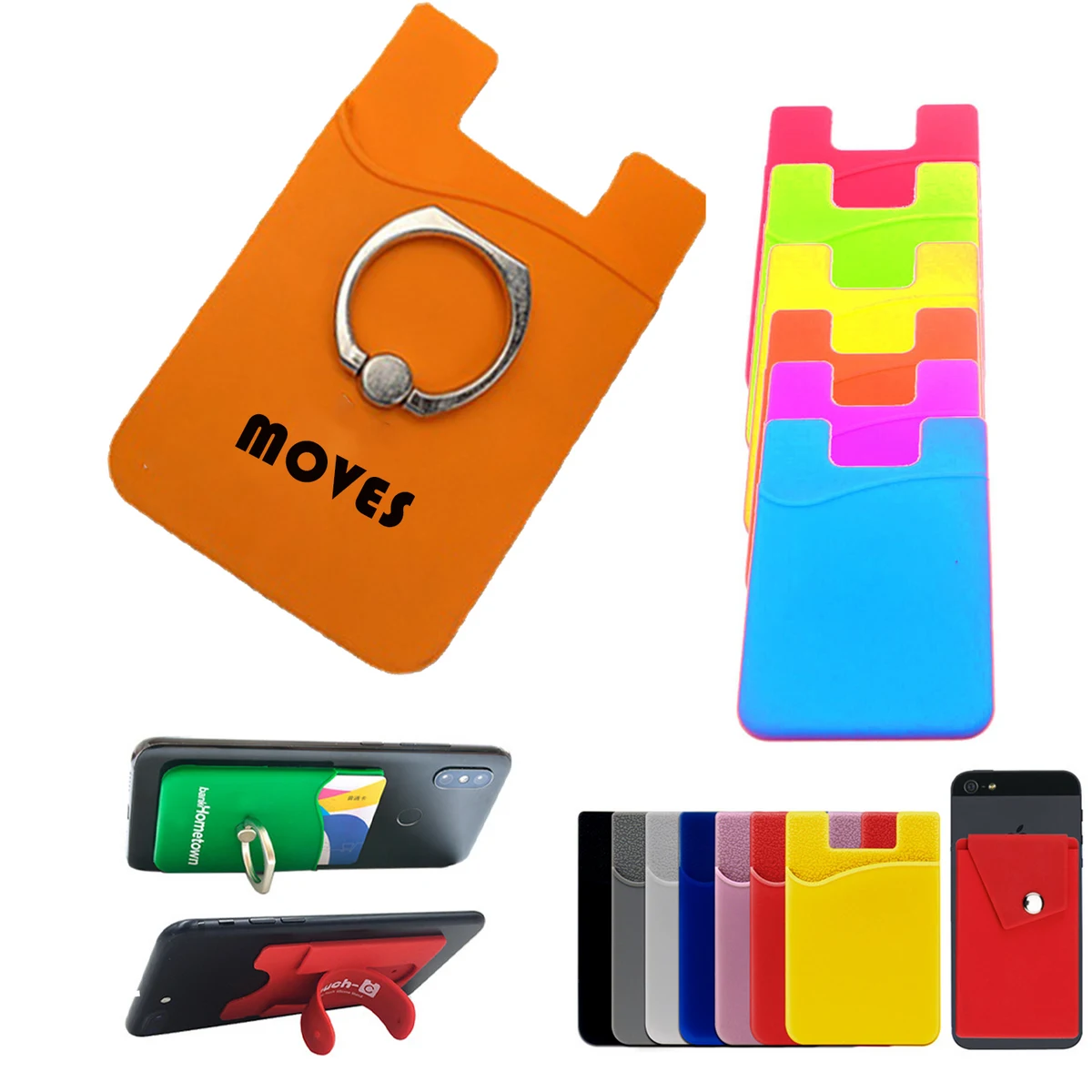 Silicone Mobile Phone Back Sticker 1