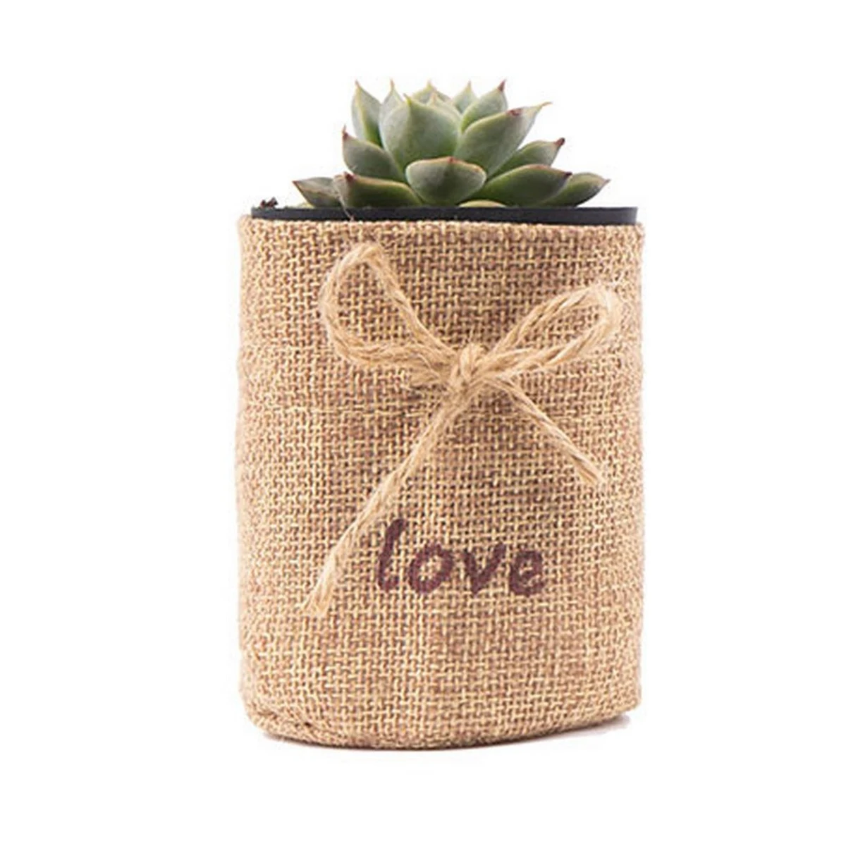 Seedling Plant Grow Bag Succulent Pot Burlap Nursery Pouches 1