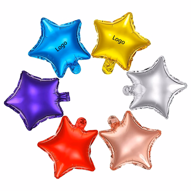 MOQ 100pcs 18" Star Aluminum Film Decorative Balloon
