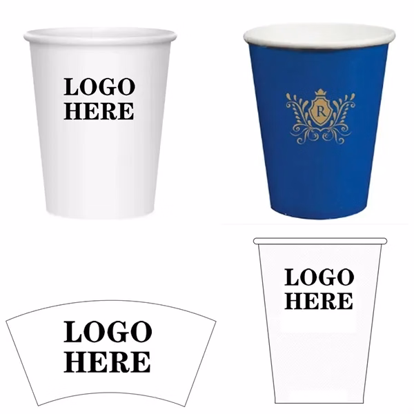 Custom 9 oz Double-Wall Insulated Paper Coffee Cup — Cafe Beverage