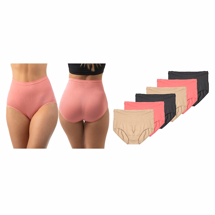 Women's High Waist Seamless Panties - M-XL 3 Colors