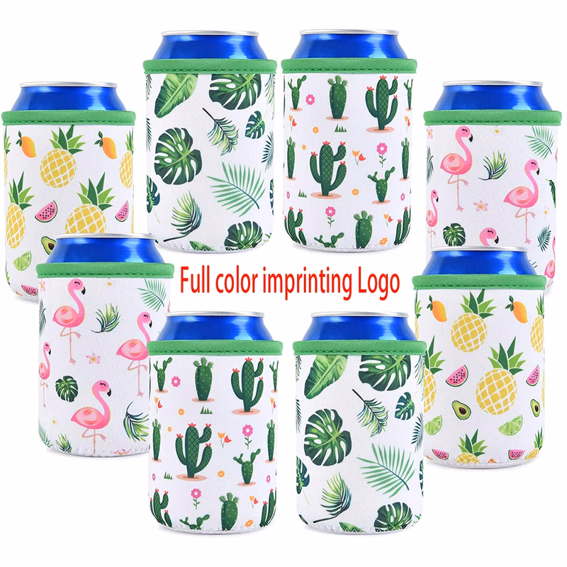 12oz Full Color Sublimation Can Cooler Sleeves w/1 Seam