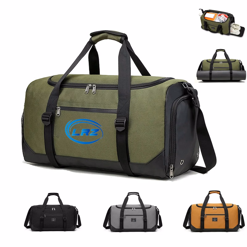 Waterproof Sports/Travel Duffel Bag w/Towel/Shoe Compartment