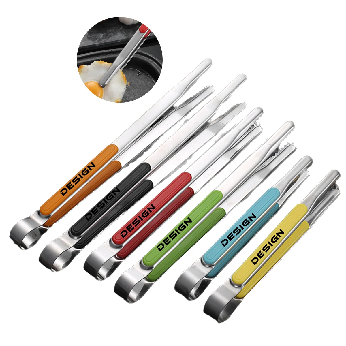 MOQ 50 Stainless Steel Korean BBQ Tongs for Food and Grilling 1