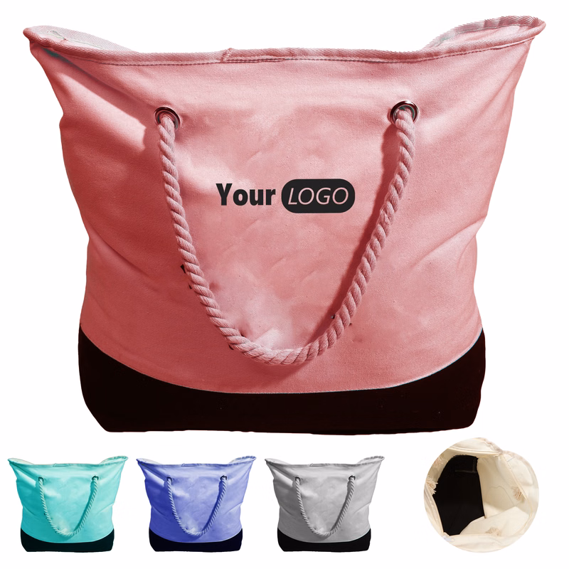 Canvas Stylish Rope Handle Tote Bag For Everyday Adventures