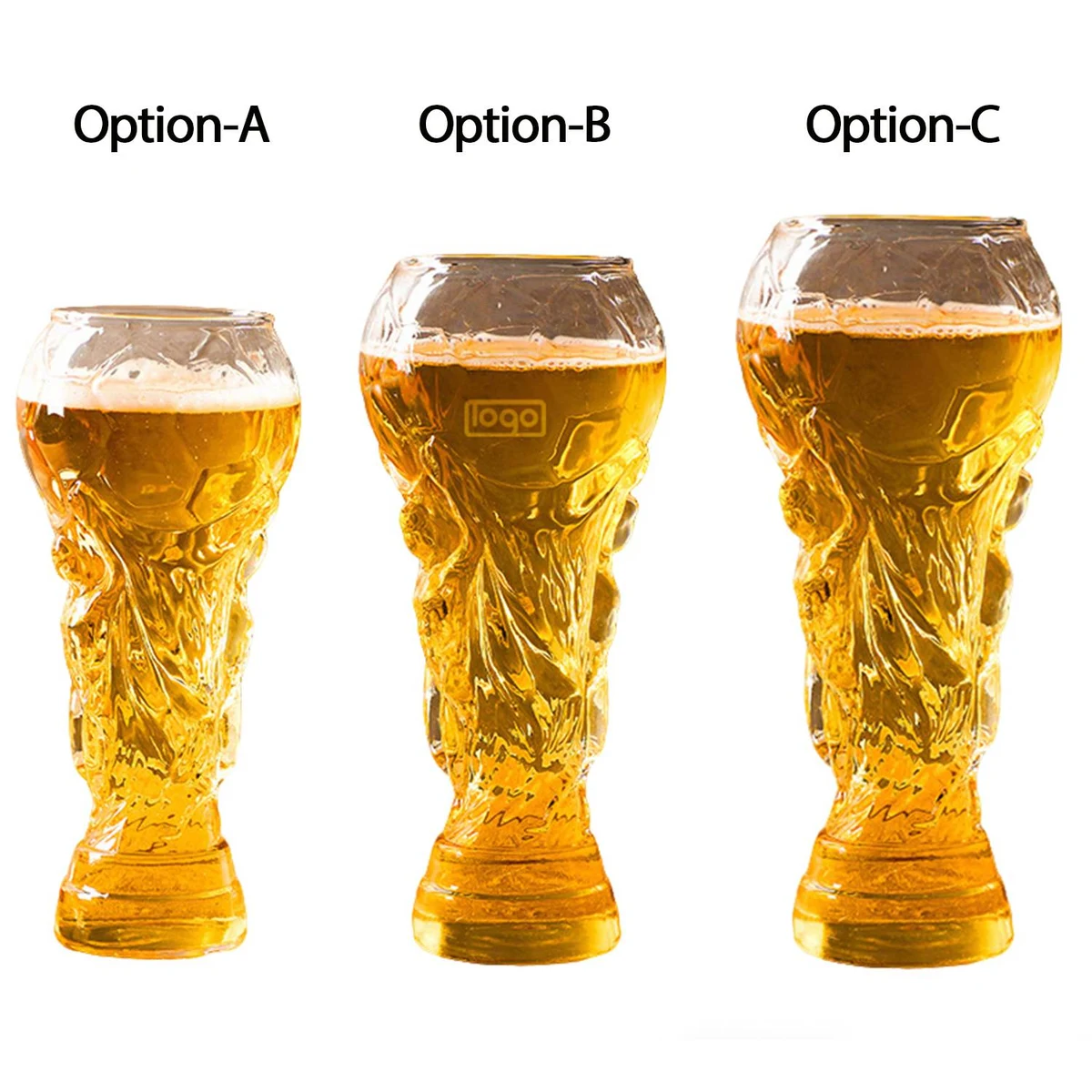 20oz World Cup Trophy Beer Glass 1