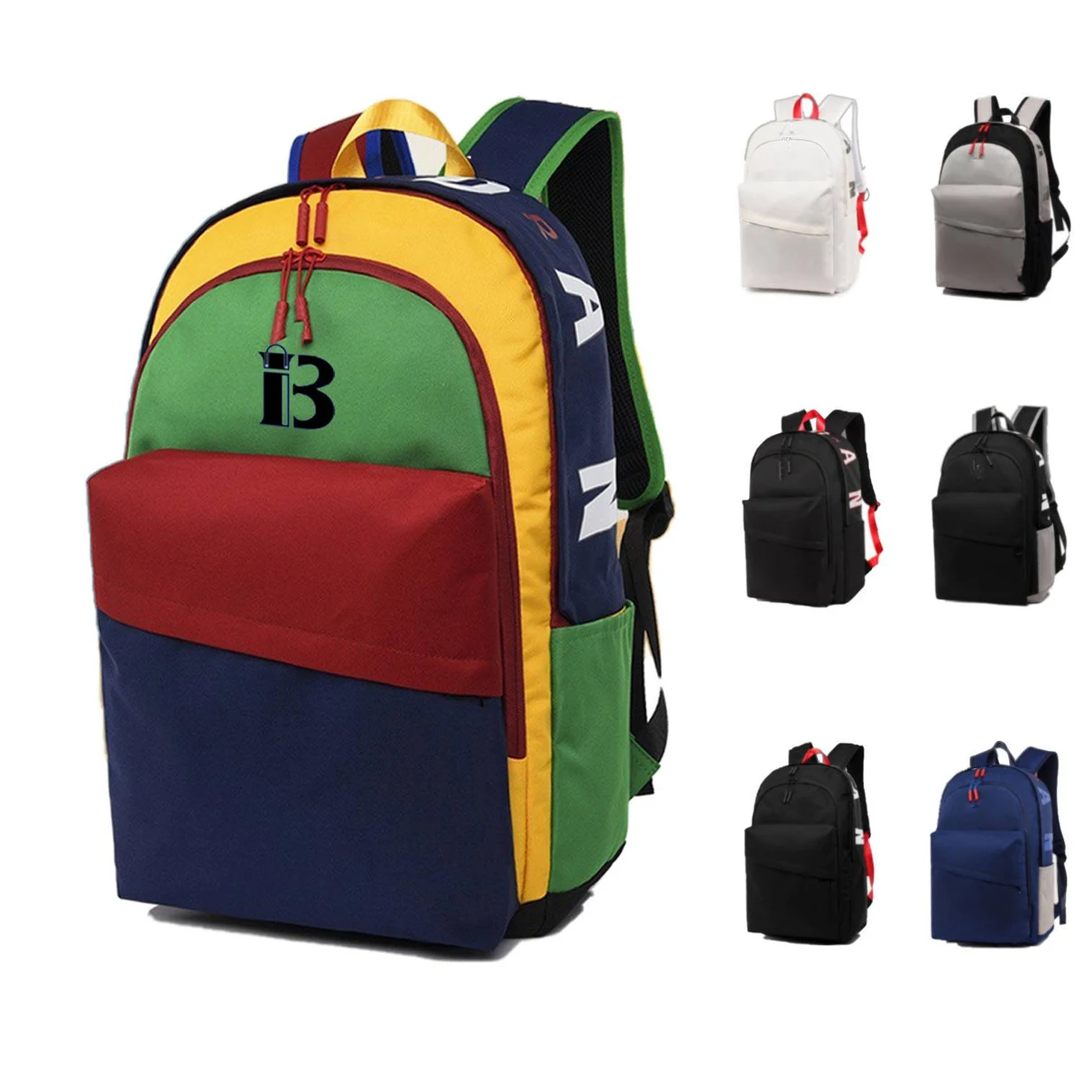 Fashion Splicing Backpack 1